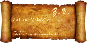 Zelina Vitéz névjegykártya